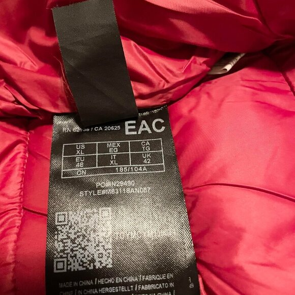 Guess Mens Bomber Jacket Red Size XL - Picture 10 of 16